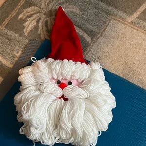Santa Claus Yarn Wall Hanging, handmade